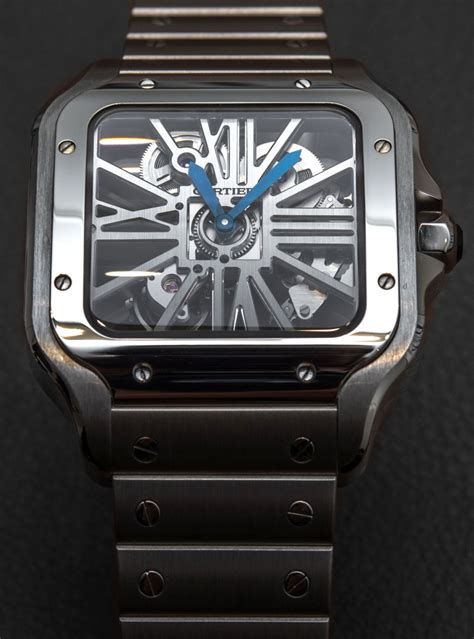 cartier santos skeleton review|santos skeleton watch price.